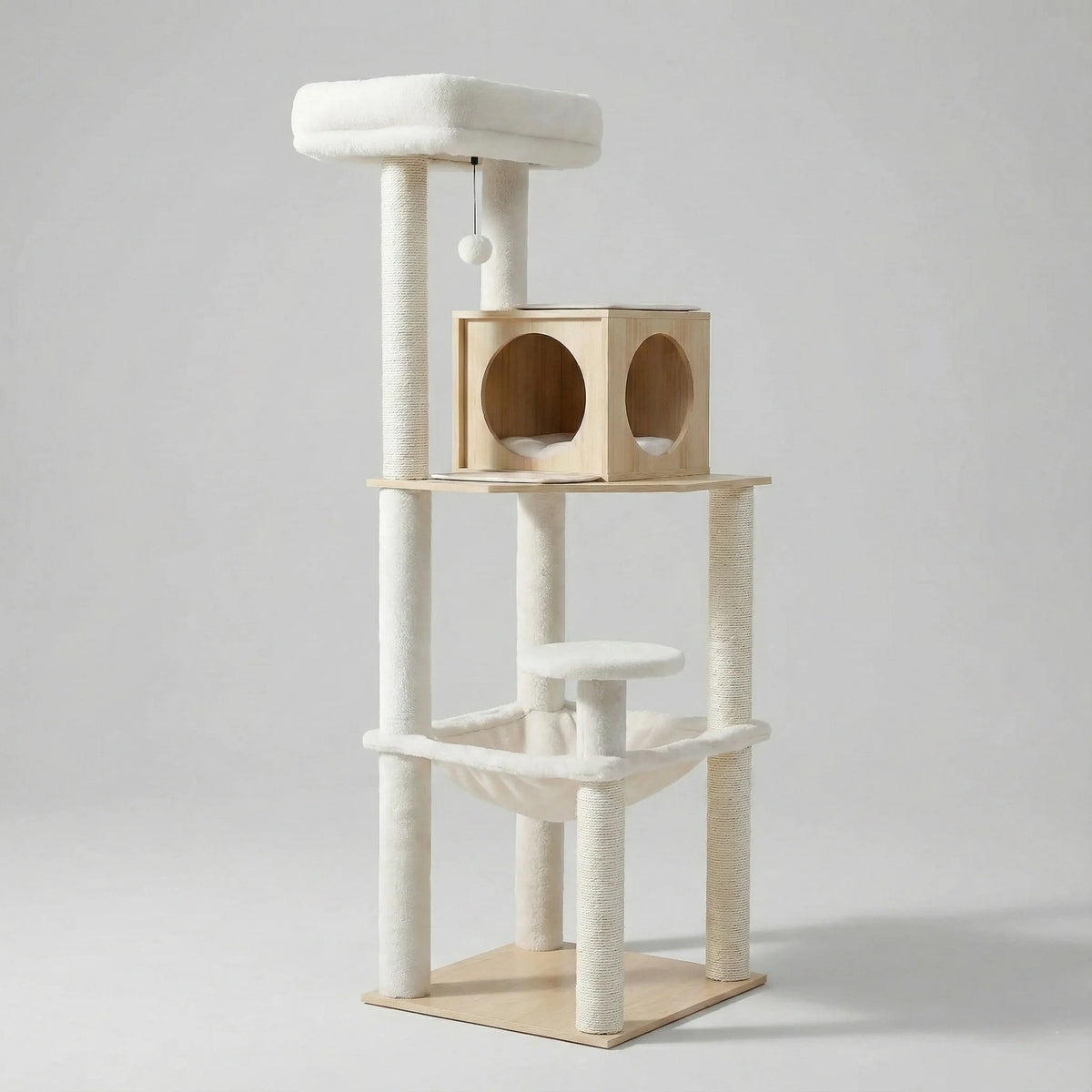 Arbre à chat - 4 niveaux avec niche