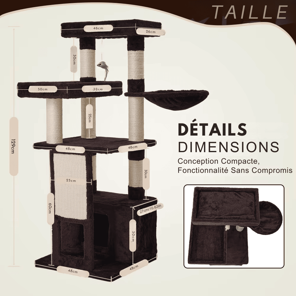 Arbre à chat avec griffoir