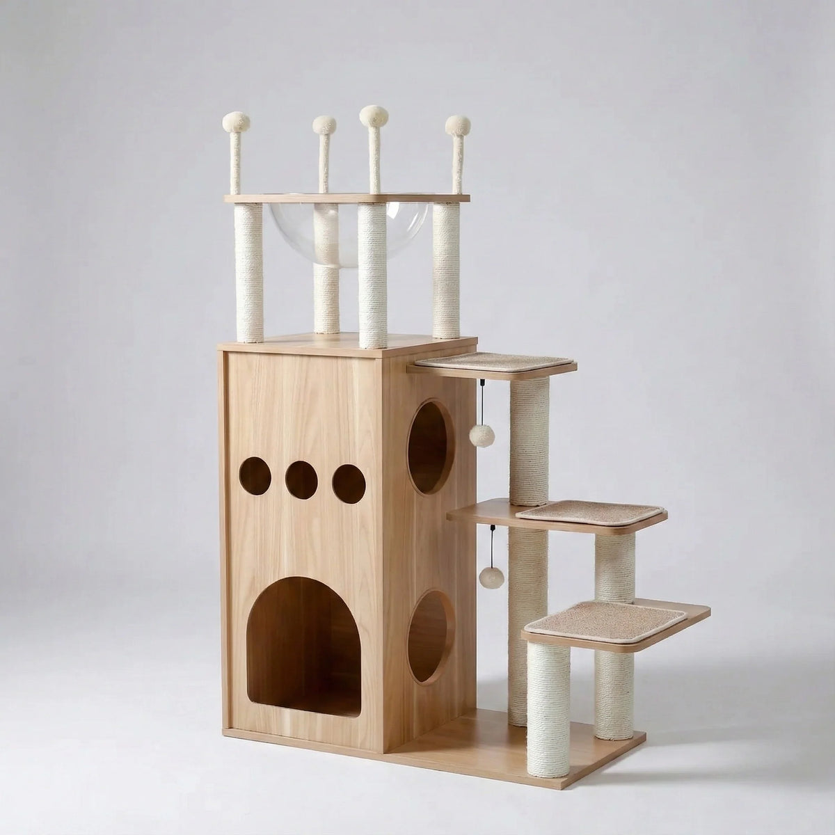 Arbre à chat - style forteresse