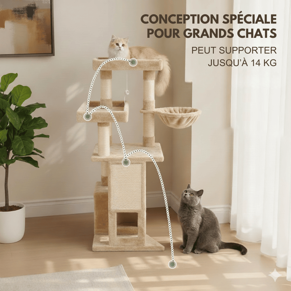 Arbre à chat avec griffoir