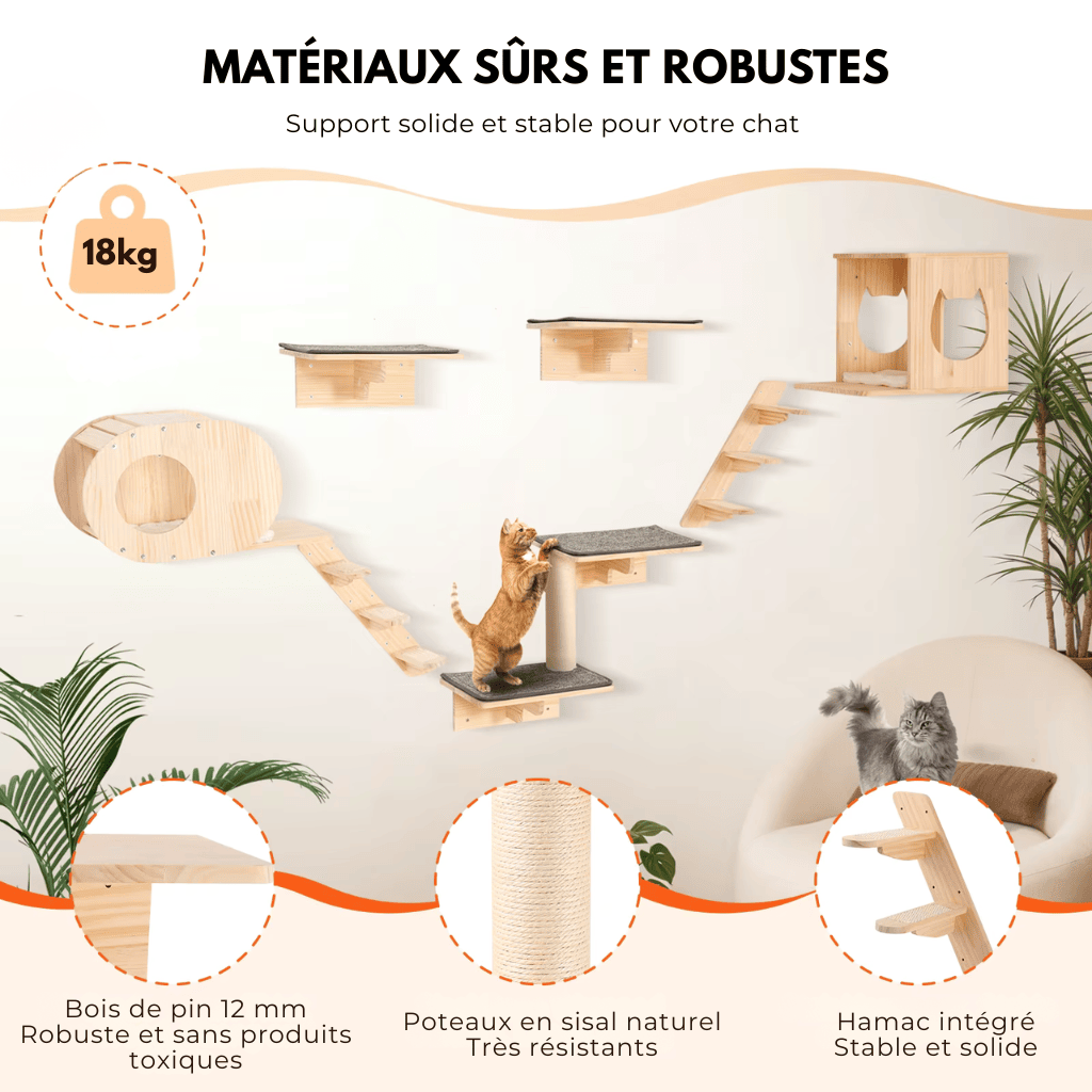 Arbre à chat en parcours