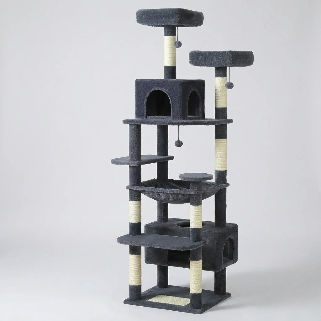 Arbre à chat - bicolore