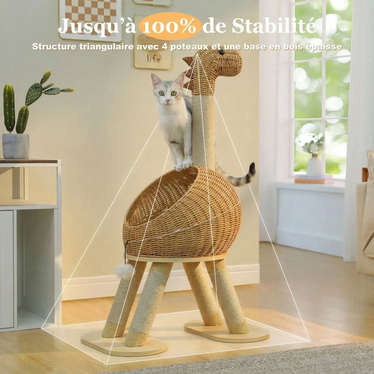 Arbre à chat - Dinausaure tressé