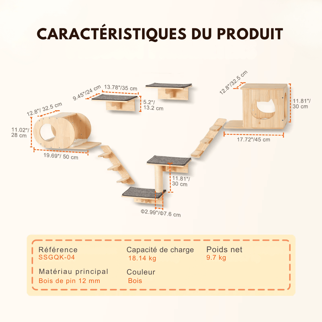 Arbre à chat en parcours