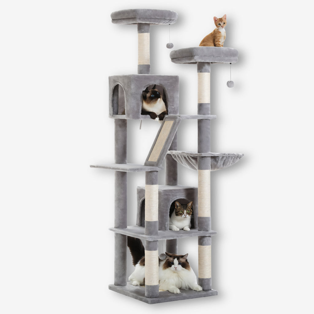 Arbre à chat xxl gris 180cm