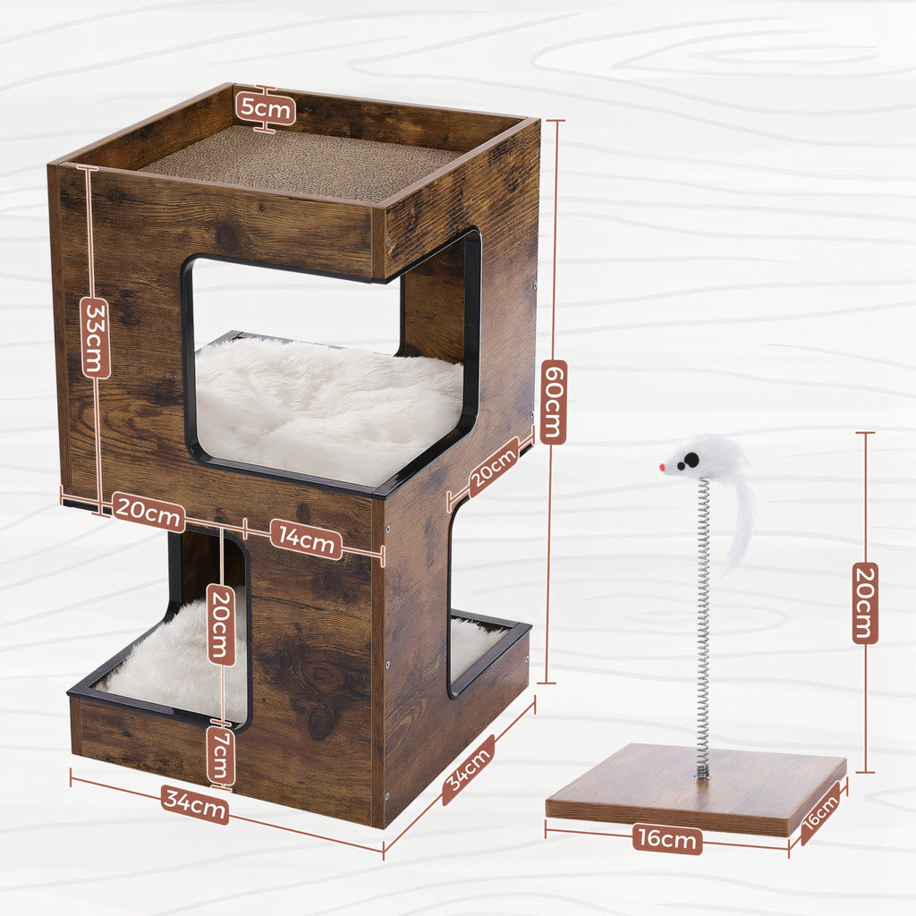 Arbre à chat en forme de meuble