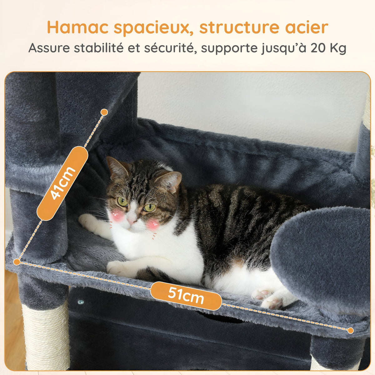 Arbre à chat anthracite xxl