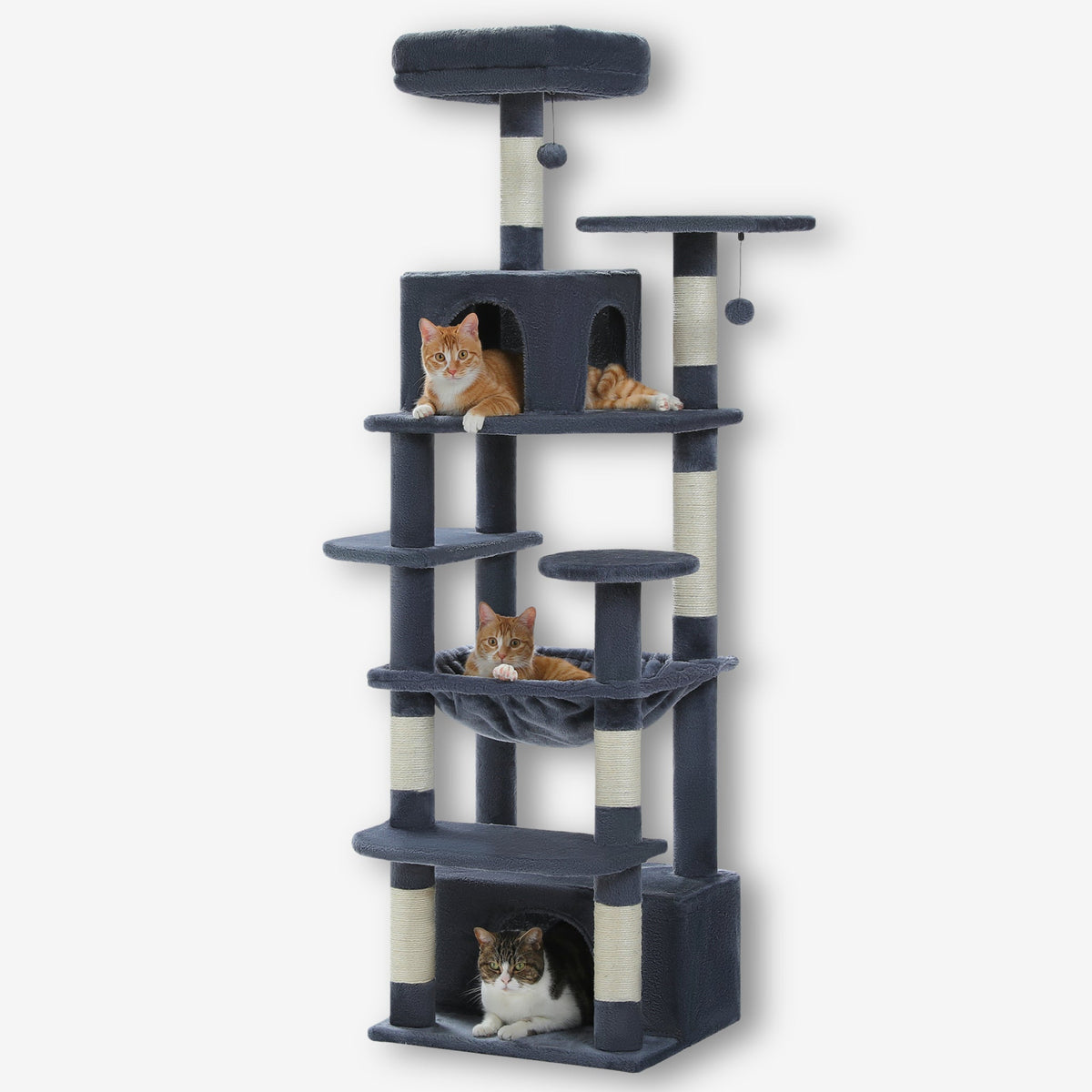 Arbre à chat avec hamax gris xxl