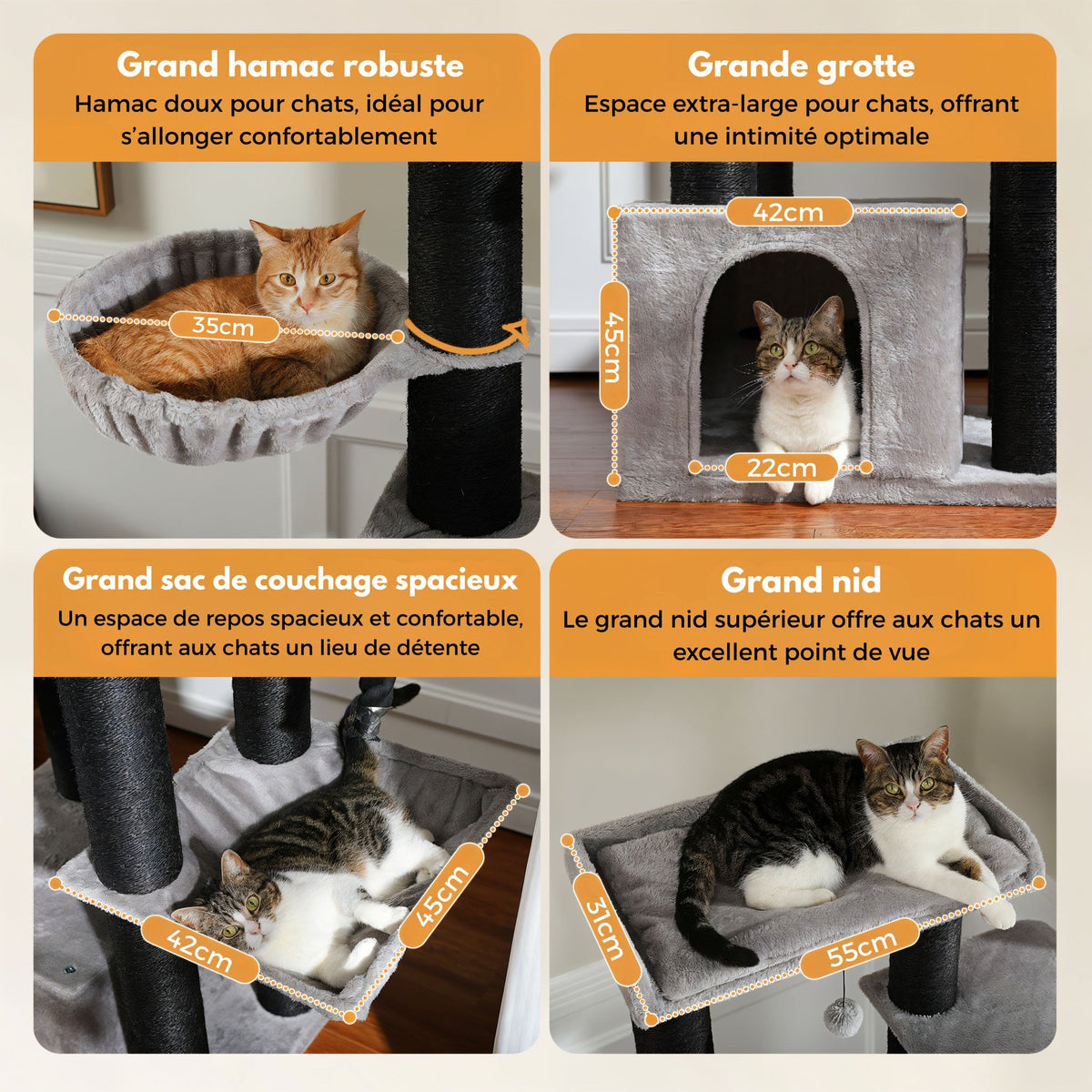 Arbre à chat maine coon xxl