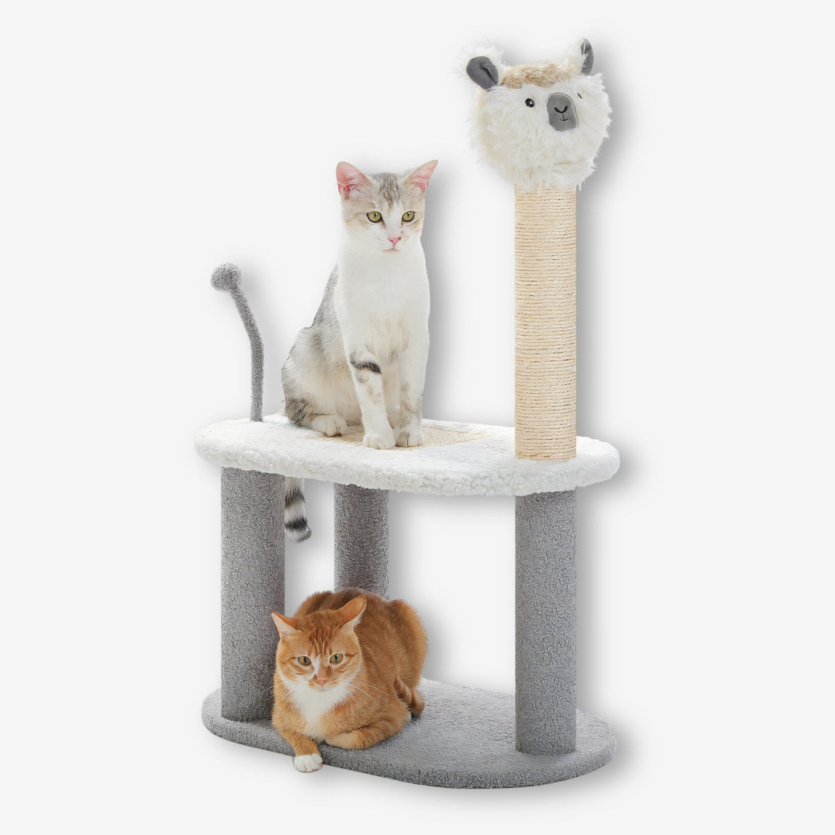 Arbre à chat lama gris