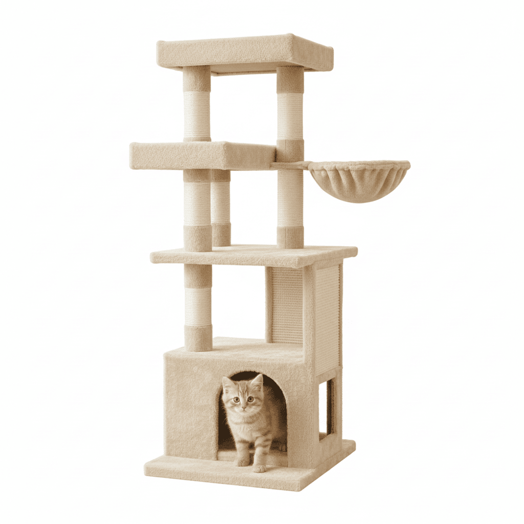 Arbre à chat avec griffoir