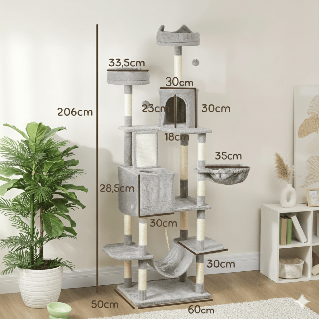 Arbre à chat XXL 4 paniers