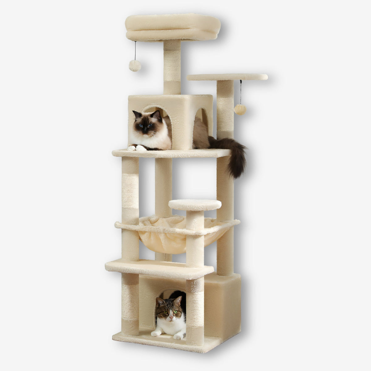 Arbre à chat beige grande taille