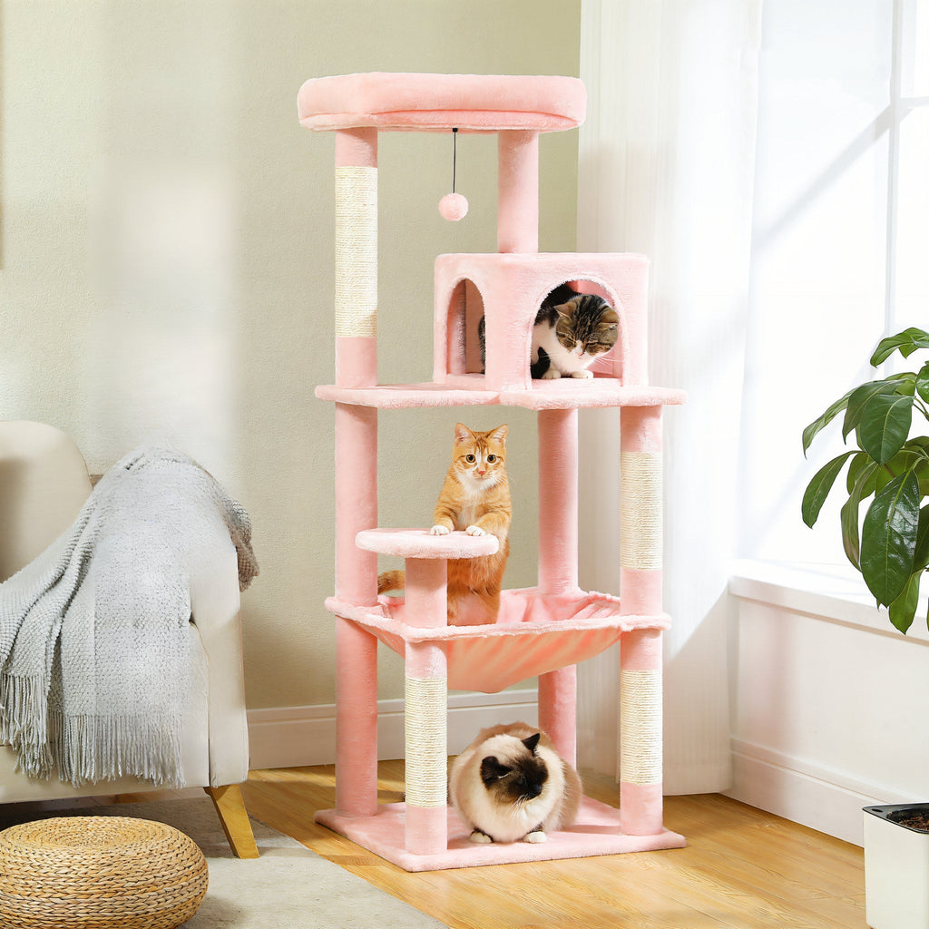 Arbre à Chat de taille moyenne rose