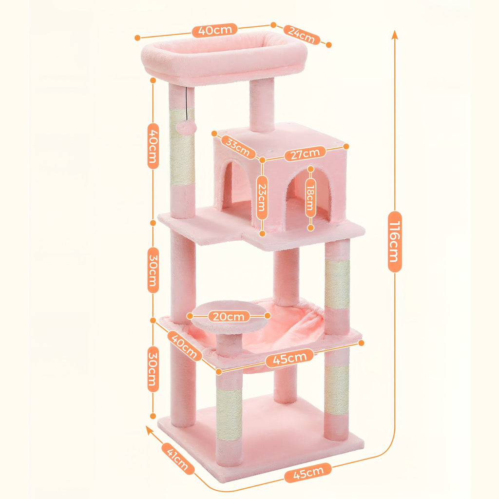 Arbre à Chat de grand taille rose