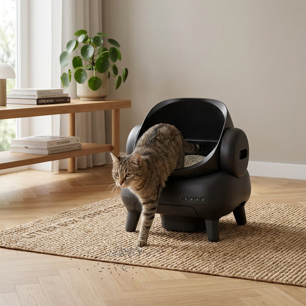 Litière automatique pour chat - le luxe