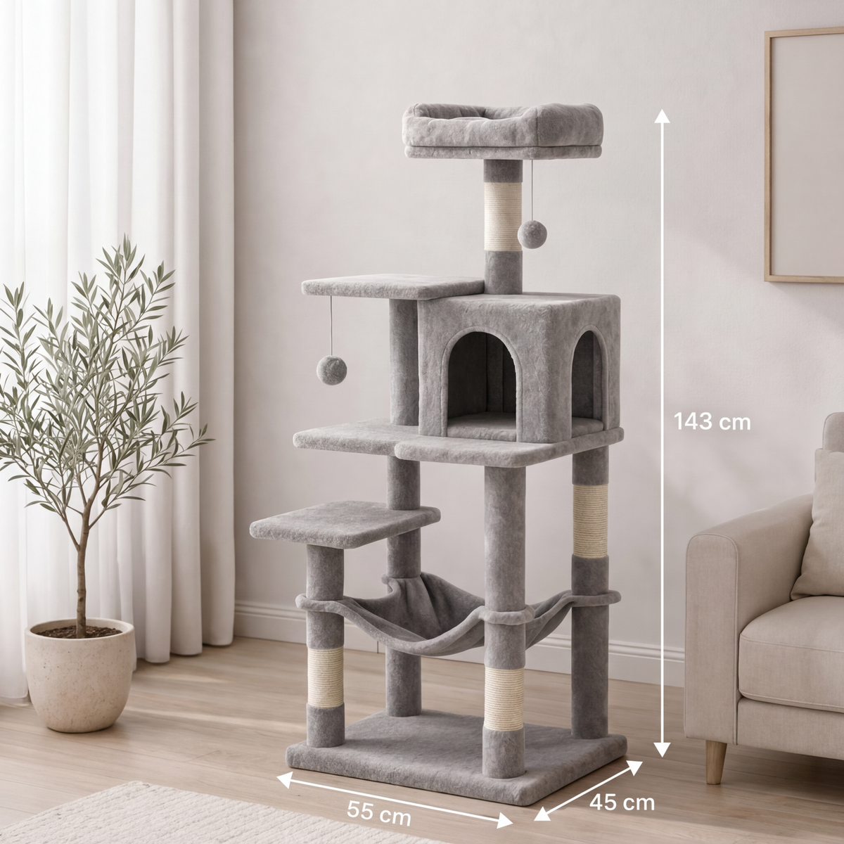 Arbre à Chat taille moyenne