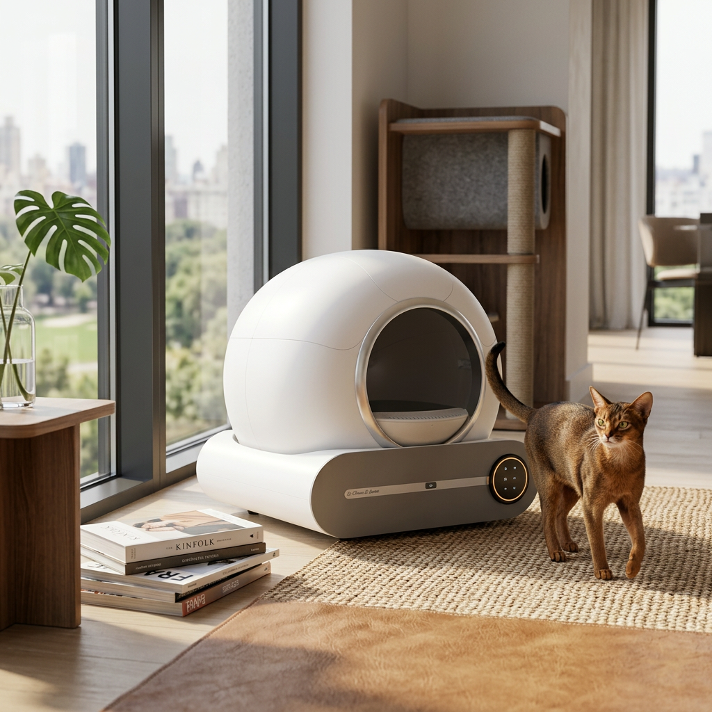 Litière automatique pour chat - la bulle