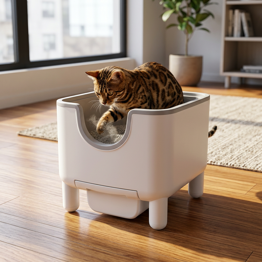 Litière automatique pour chat - le carré