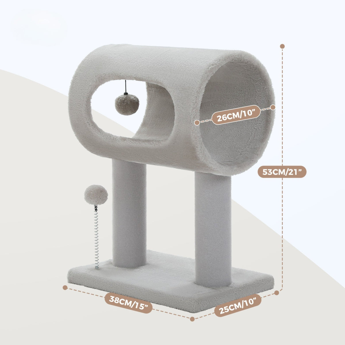 Arbre à Chat avec petite taille avec tunnel