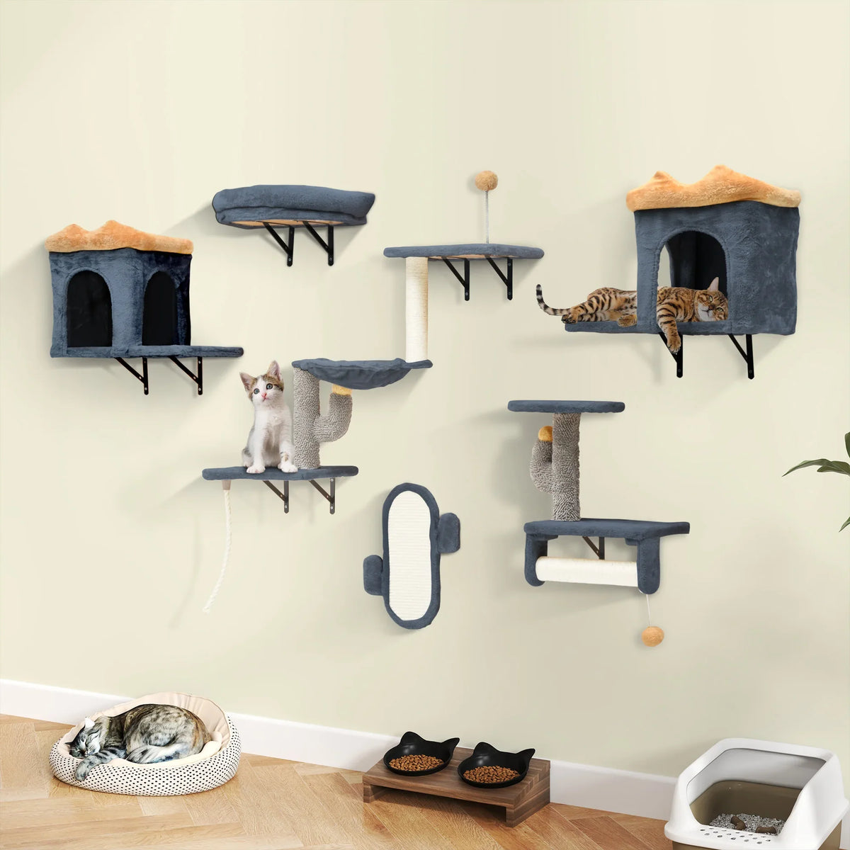 Arbre à chat - parcours mural style cactus