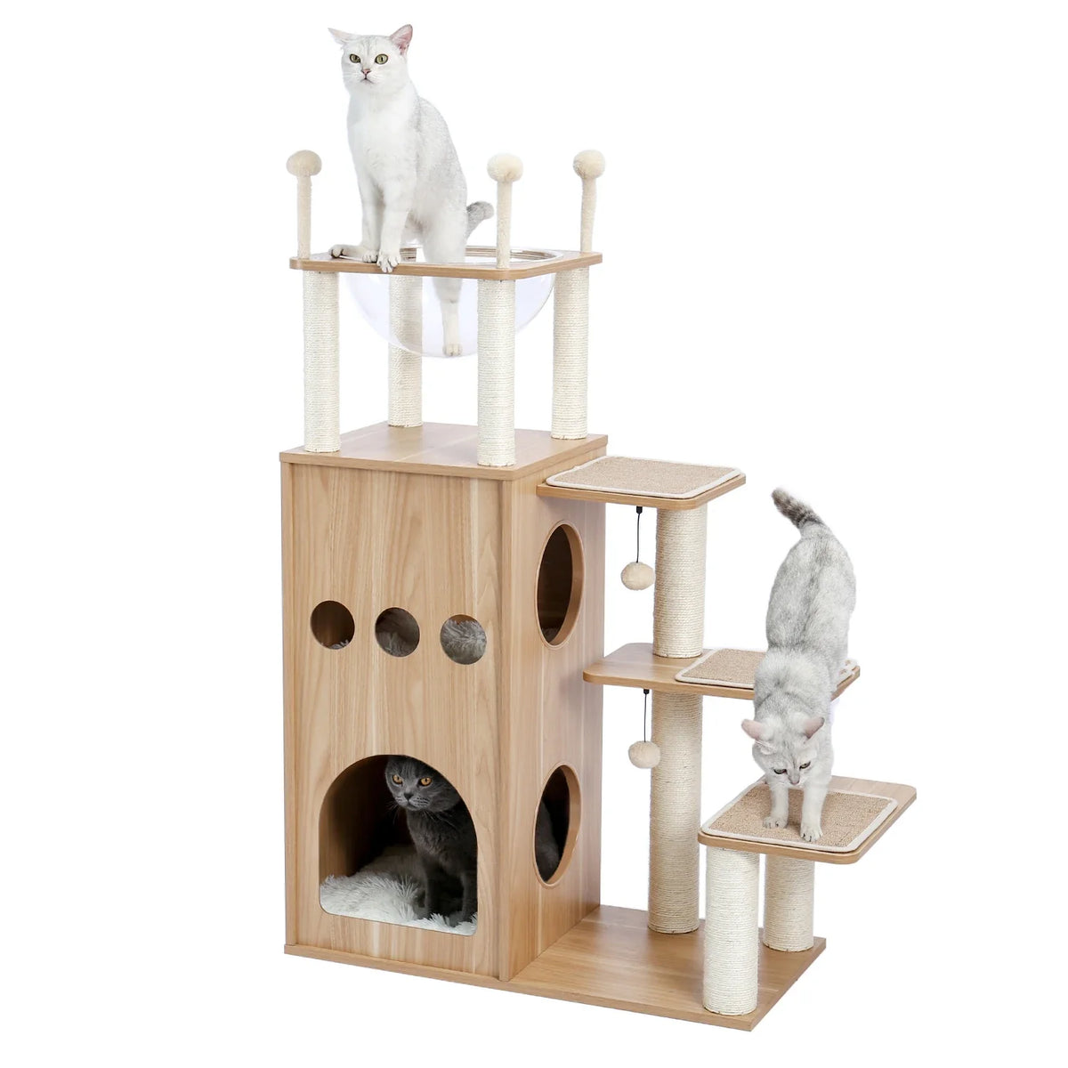 Arbre à chat - style forteresse