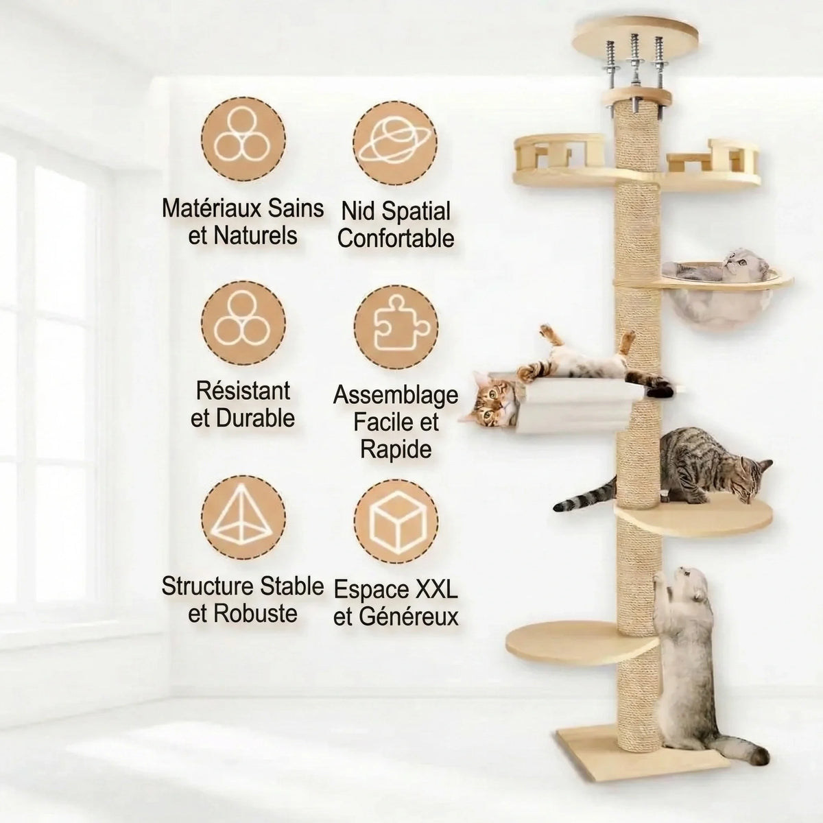 Arbre à chat - tour 5 étages