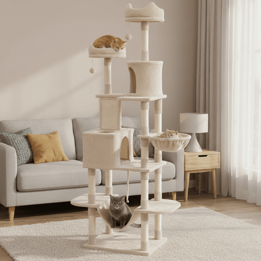 Arbre à chat XXL 4 paniers